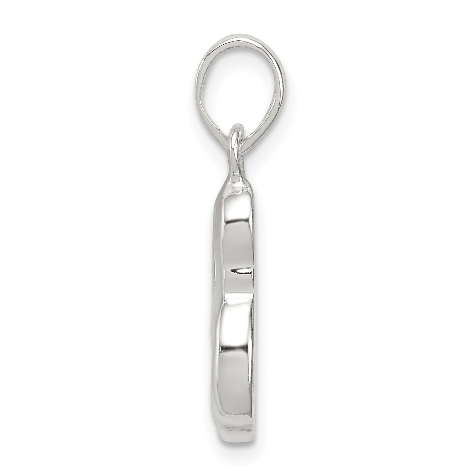 Sterling Silver 925 Initial L Pendant Anti-Tarnish Solid Elegance Secondary image