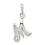 Sterling Silver Letter M Initial Pendant
