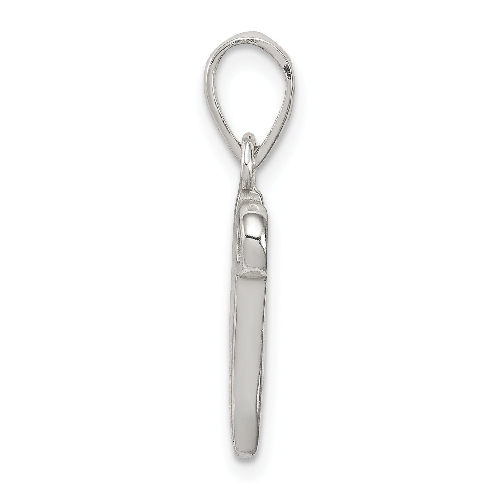 Sophia Jewelers Sterling Silver N Pendant with Anti-Tarnish Finish Secondary image