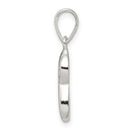 Sterling Silver 925 Initial S Pendant with Anti-Tarnish Coating