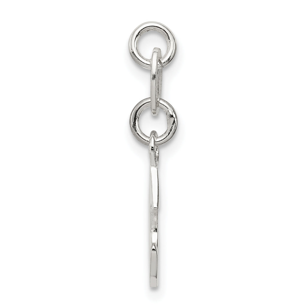 Sterling Silver 925 Letter C Initial Charm Elegant Solid Design