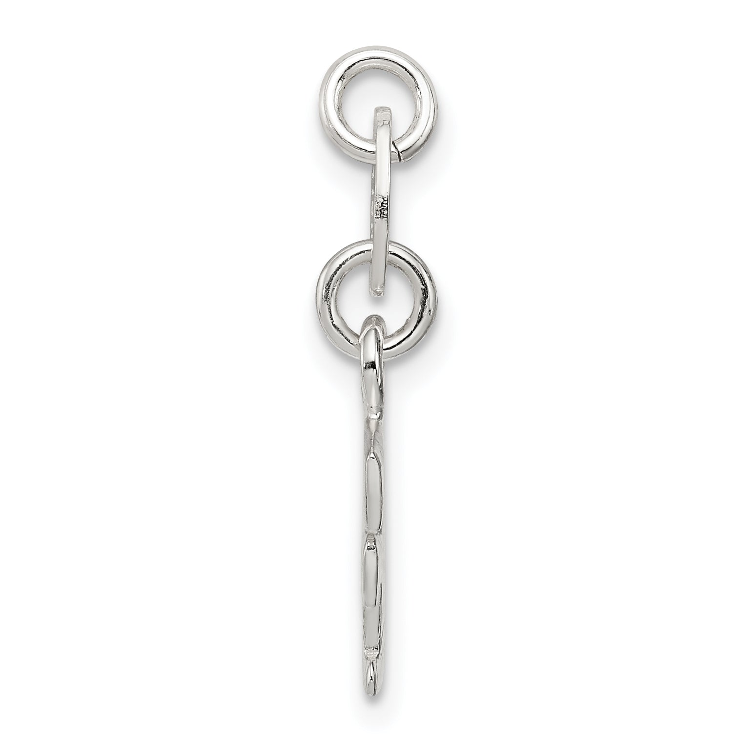 Sophia Jewelers 925 Sterling Silver Solid Letter F Charm Pendant