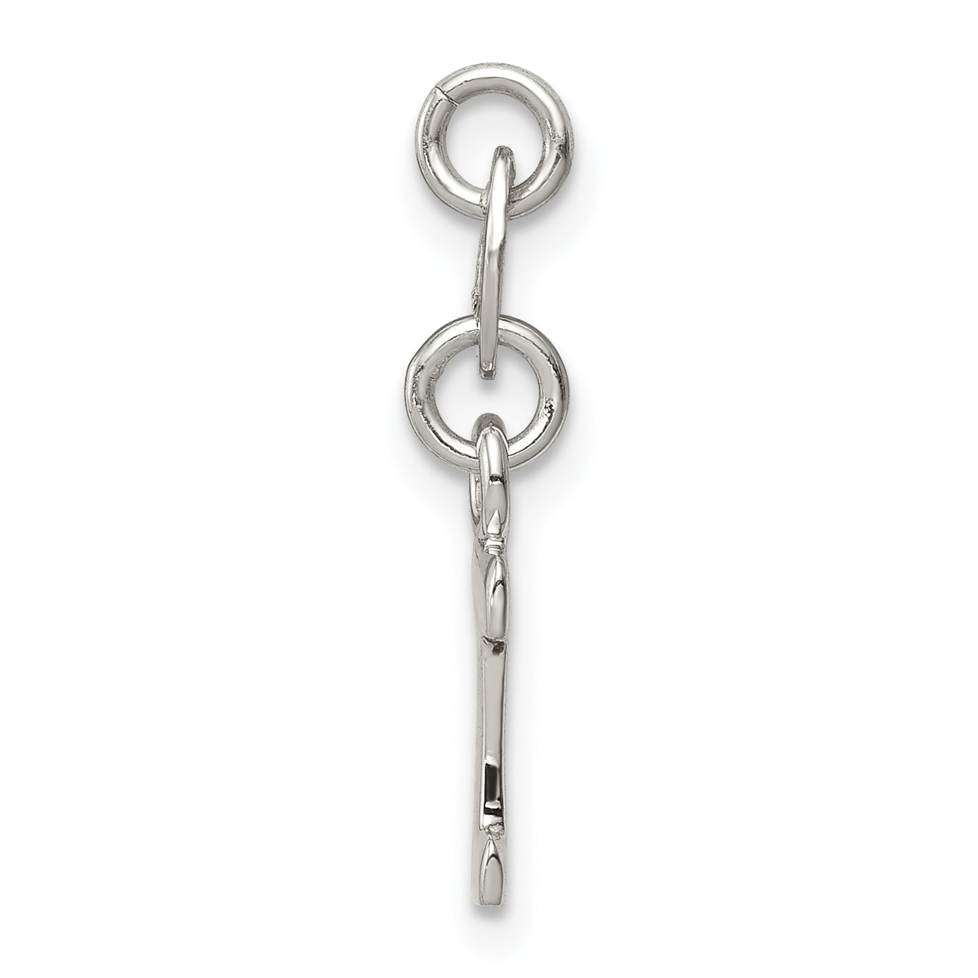 Sophia Jewelers Sterling Silver 925 Initial I Charm in Solid Cast Design