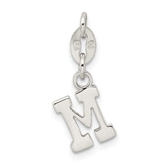 Sterling Silver Letter M Initial Charm