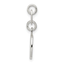 Sterling Silver 925 Letter O Charm Solid Casted Elegant Design