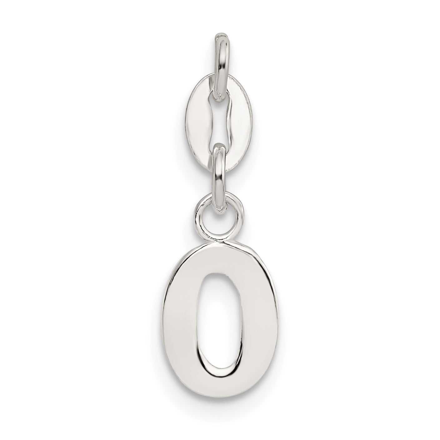 Sterling Silver Letter O Initial Charm