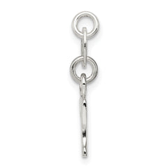 Sterling Silver 925 Solid Letter R Charm Elegant Cast Design