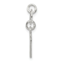 Elegant Sterling Silver 925 Letter V Charm Solid & Casted Design