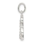 Sophia Jewelers Sterling Silver CZ Initial B Pendant Anti-Tarnish Elegant Design