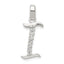 Sterling Silver CZ Letter I Initial Pendant