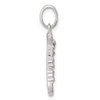Sophia Jewelers Sterling Silver CZ J Initial Pendant Anti-Tarnish Elegant Design