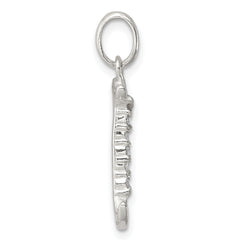 Sophia Jewelers Sterling Silver CZ J Initial Pendant Anti-Tarnish Elegant Design