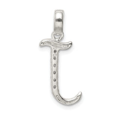Sophia Jewelers Sterling Silver CZ J Initial Pendant Anti-Tarnish Elegant Design