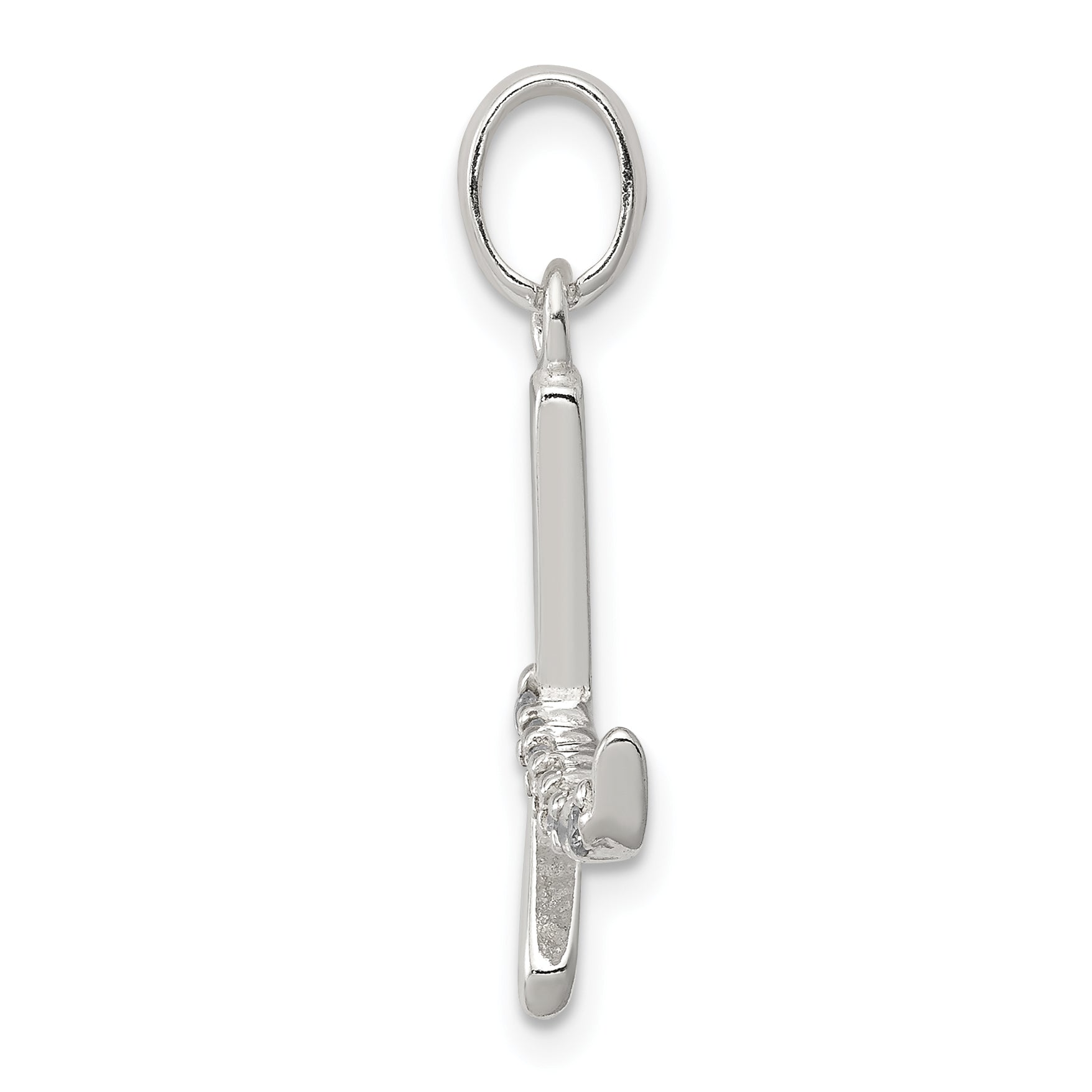 Sophia Jewelers Sterling Silver CZ Initial K Pendant with Anti-Tarnish Finish Secondary image