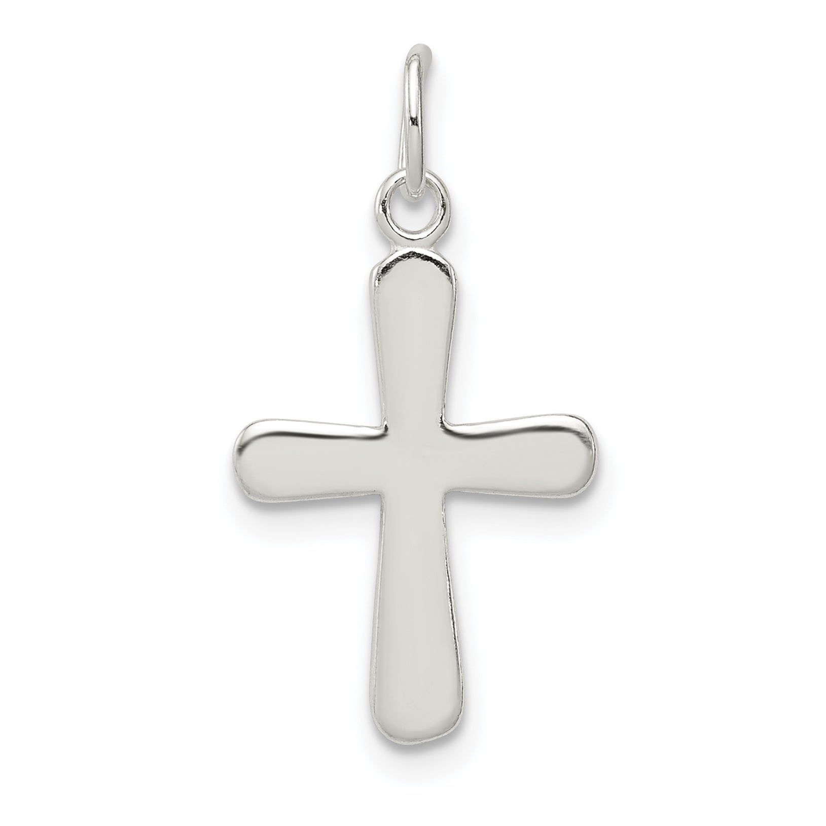 Sterling Silver Polished Cross Charm Main image
