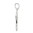Sophia Jewelers Elegant Sterling Silver Polished Cross Pendant, Tarnish Resistant