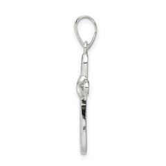 Sophia Jewelers Elegant Sterling Silver Polished Cross Pendant, Tarnish Resistant