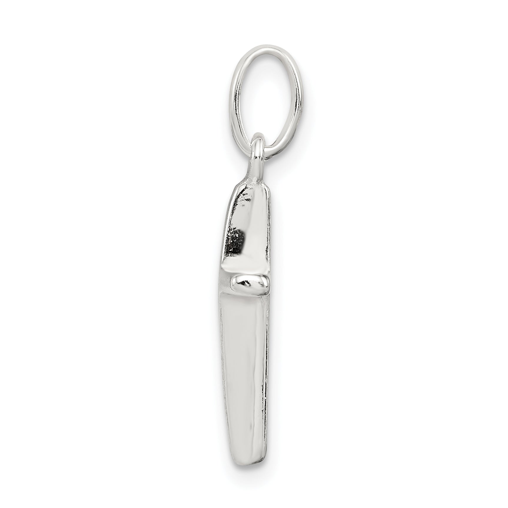 Sterling Silver 925 Polished Cross Pendant Anti-Tarnish Solid Design