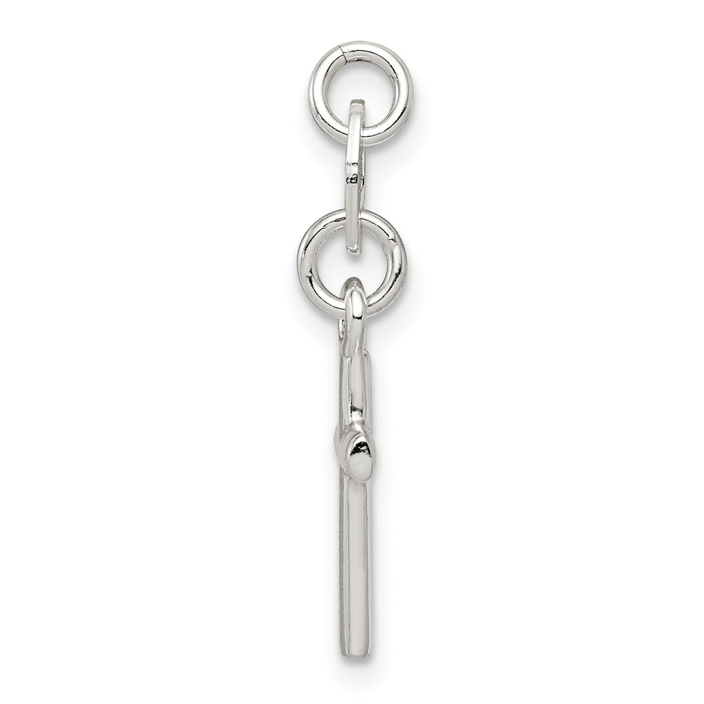 Sterling Silver 925 Children's Cross Charm Polished Anti-Tarnish Finish