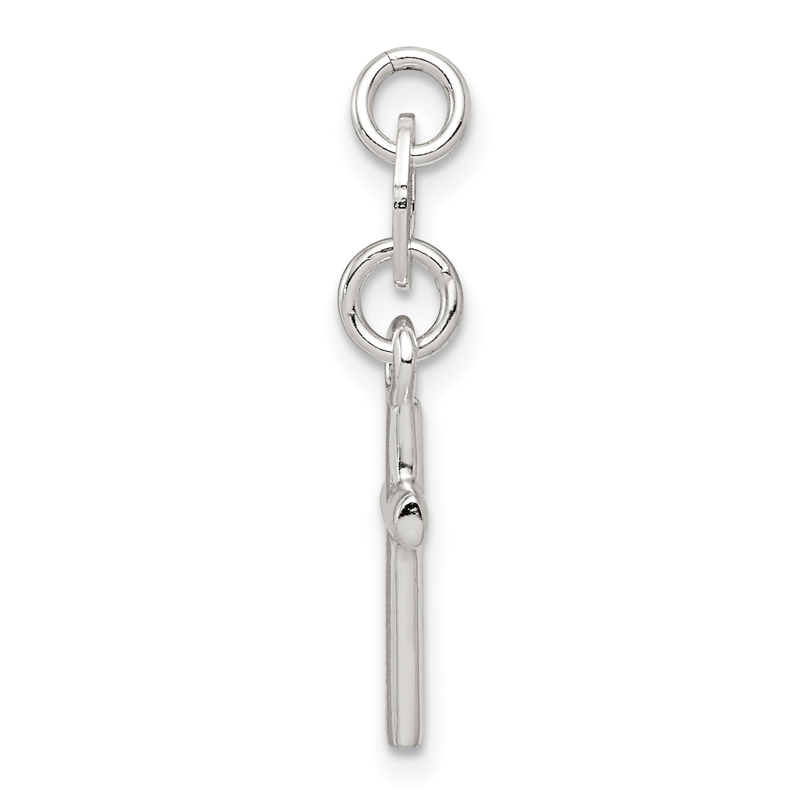 Sterling Silver 925 Children's Cross Charm Polished Anti-Tarnish Finish