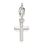 Sterling Silver Polished Cross Charm