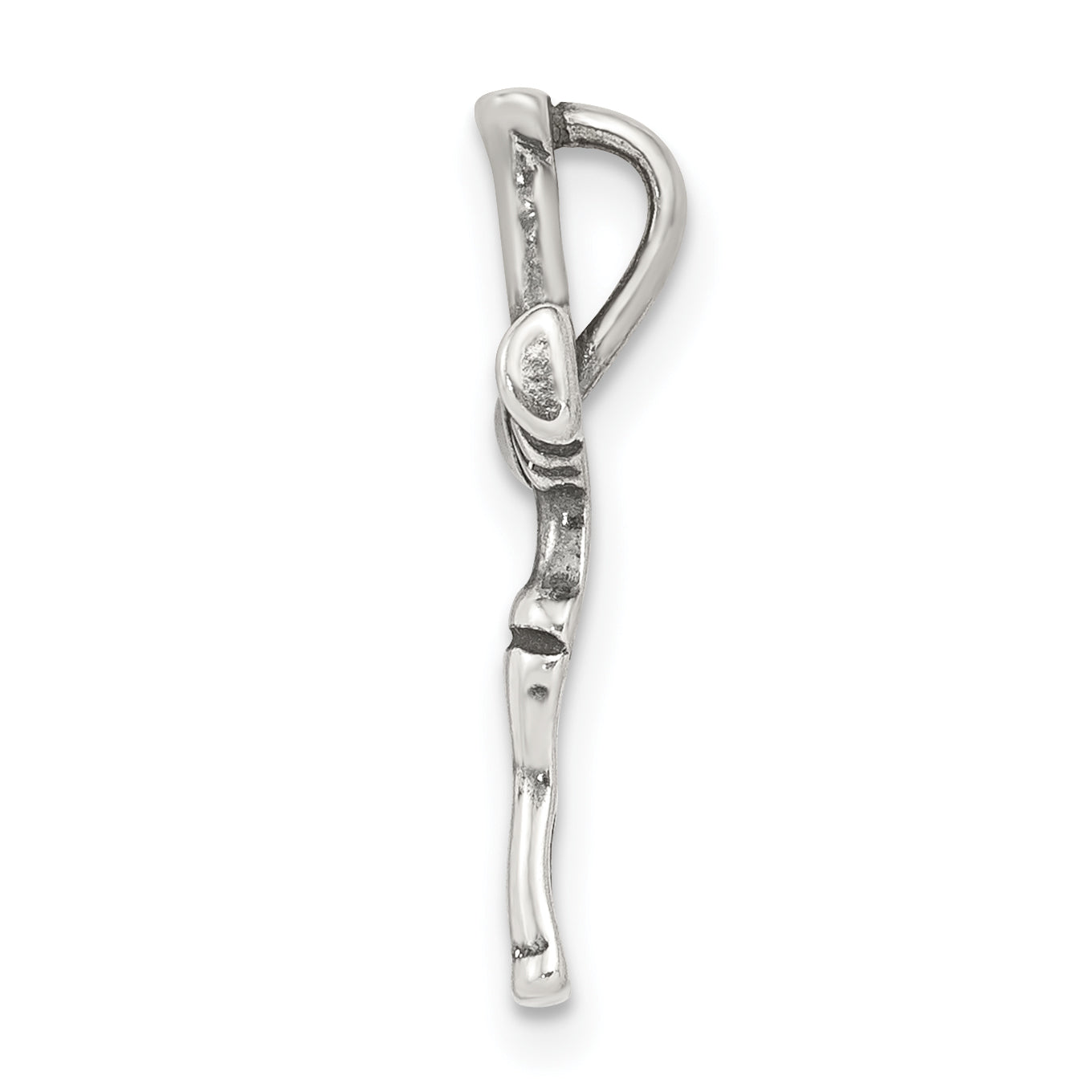 Sterling Silver 925 Polished Cross Pendant Elegant Vintage Charm