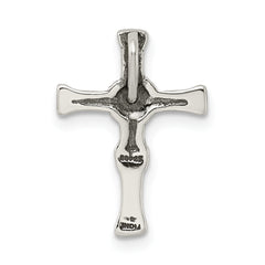 Sterling Silver 925 Polished Cross Pendant Elegant Vintage Charm