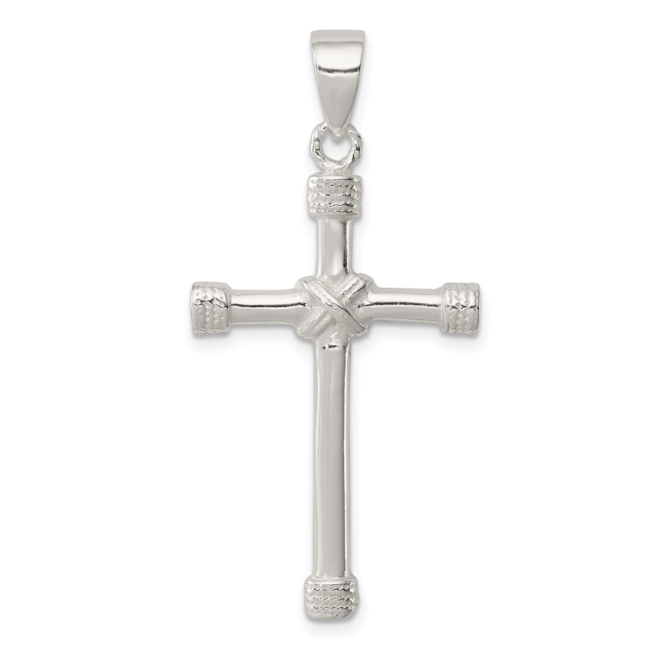 Sterling Silver Polished Cross Pendant Main image