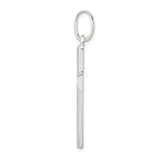 Sterling Silver 925 Polished Cross Pendant Elegant Solid Design