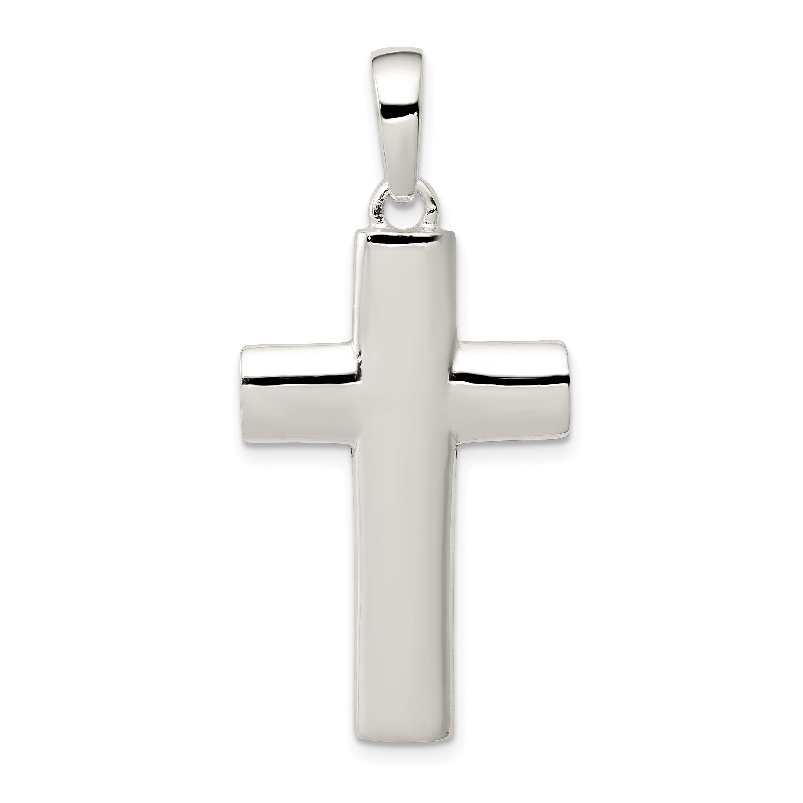 Sterling Silver Polished Cross Pendant Main image