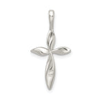 Sophia Jewelers 925 Sterling Silver Twisted Cross Pendant Polished Elegant Design