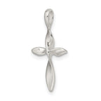 Sophia Jewelers 925 Sterling Silver Twisted Cross Pendant Polished Elegant Design