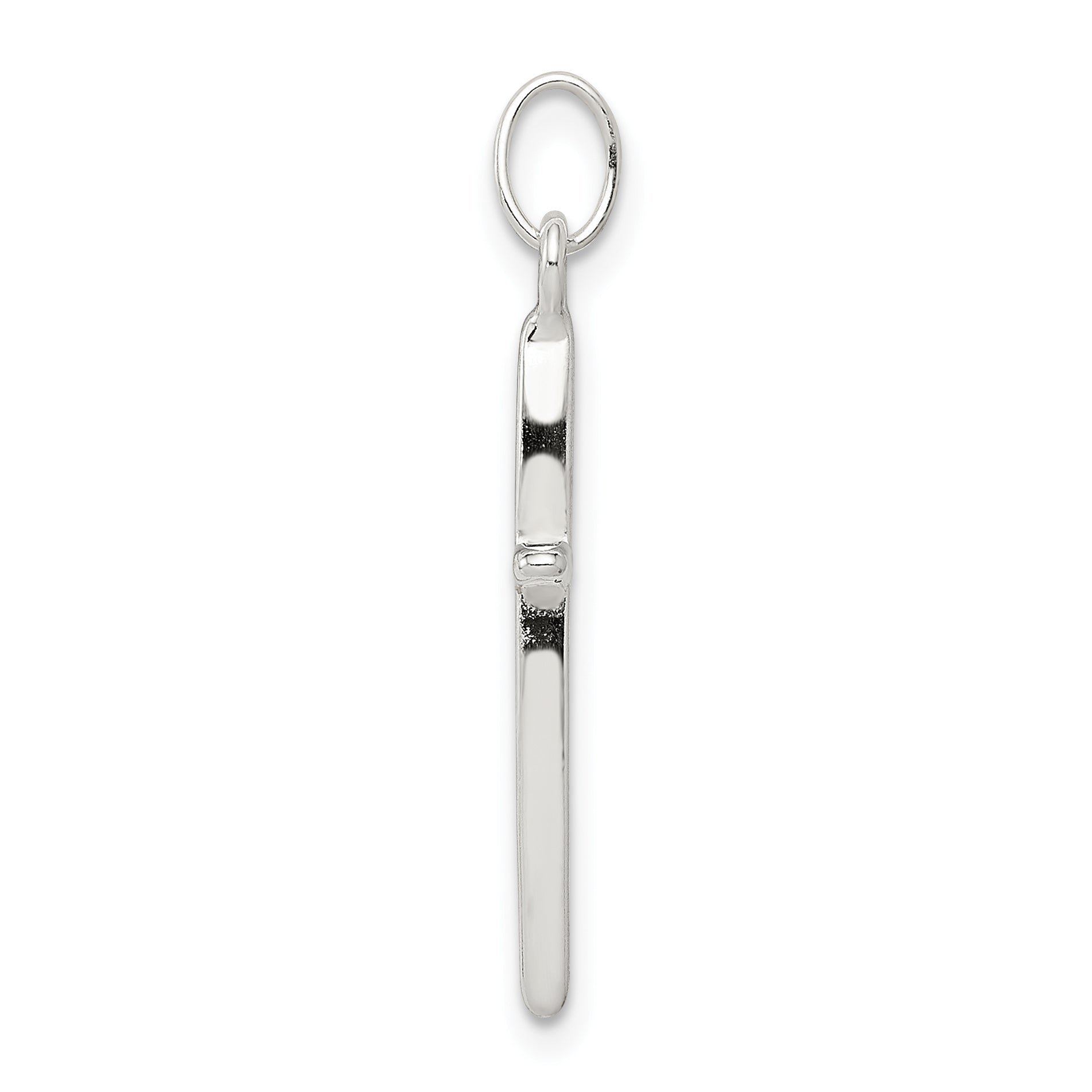 Sterling Silver 925 Polished Passion Cross Charm Anti-tarnish Design