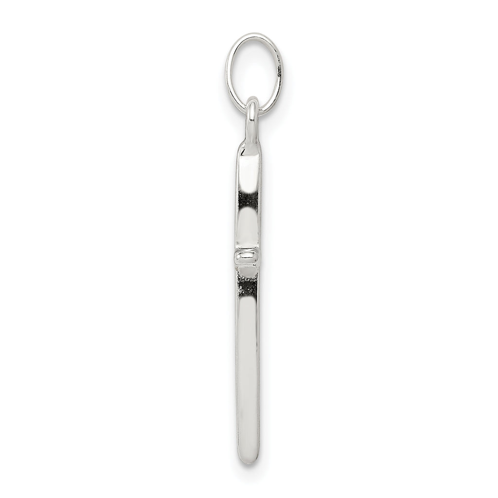 Sterling Silver 925 Polished Passion Cross Charm Anti-tarnish Design