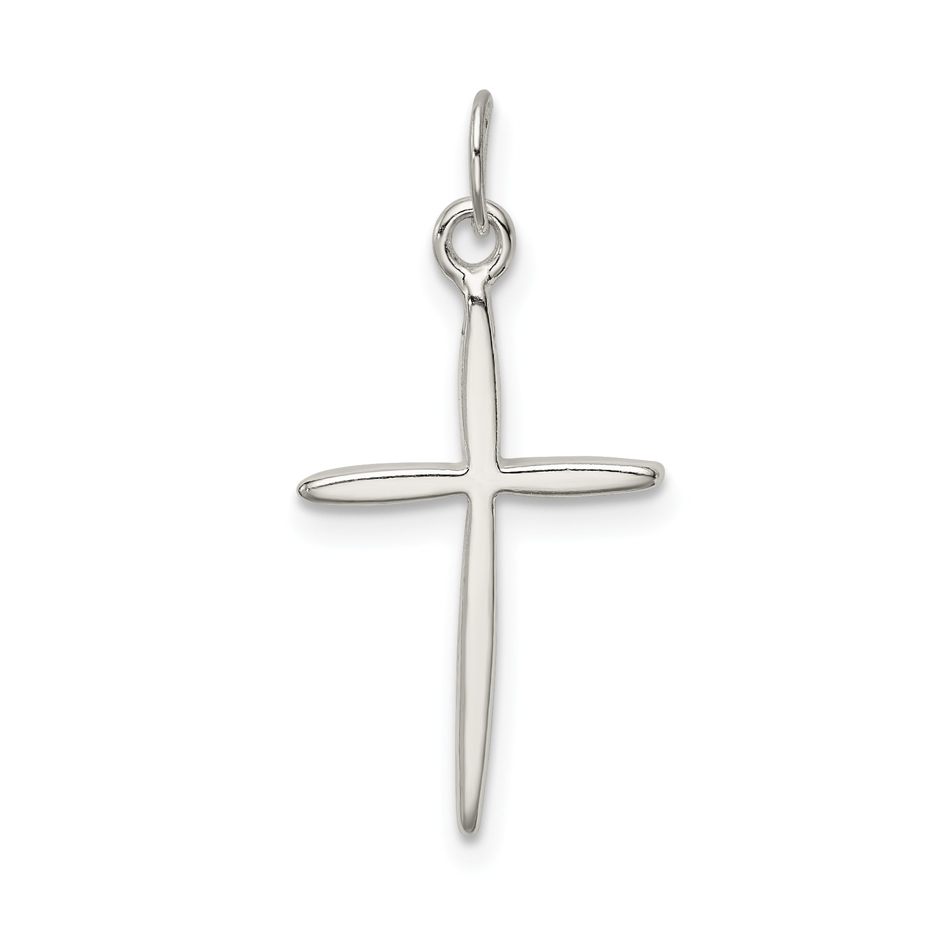 Sterling Silver 925 Polished Passion Cross Charm Anti-tarnish Design