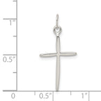 Sterling Silver 925 Polished Passion Cross Charm Anti-tarnish Design