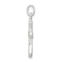 Sterling Silver 925 Passion Cross Charm with Polished Anti-Tarnish Finish