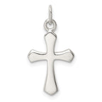 Sterling Silver 925 Passion Cross Charm with Polished Anti-Tarnish Finish
