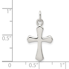Sterling Silver 925 Passion Cross Charm with Polished Anti-Tarnish Finish