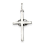 Sterling Silver 925 Antiqued Wedding Cross Charm Vintage Elegance