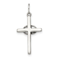 Sterling Silver 925 Antiqued Wedding Cross Charm Vintage Elegance