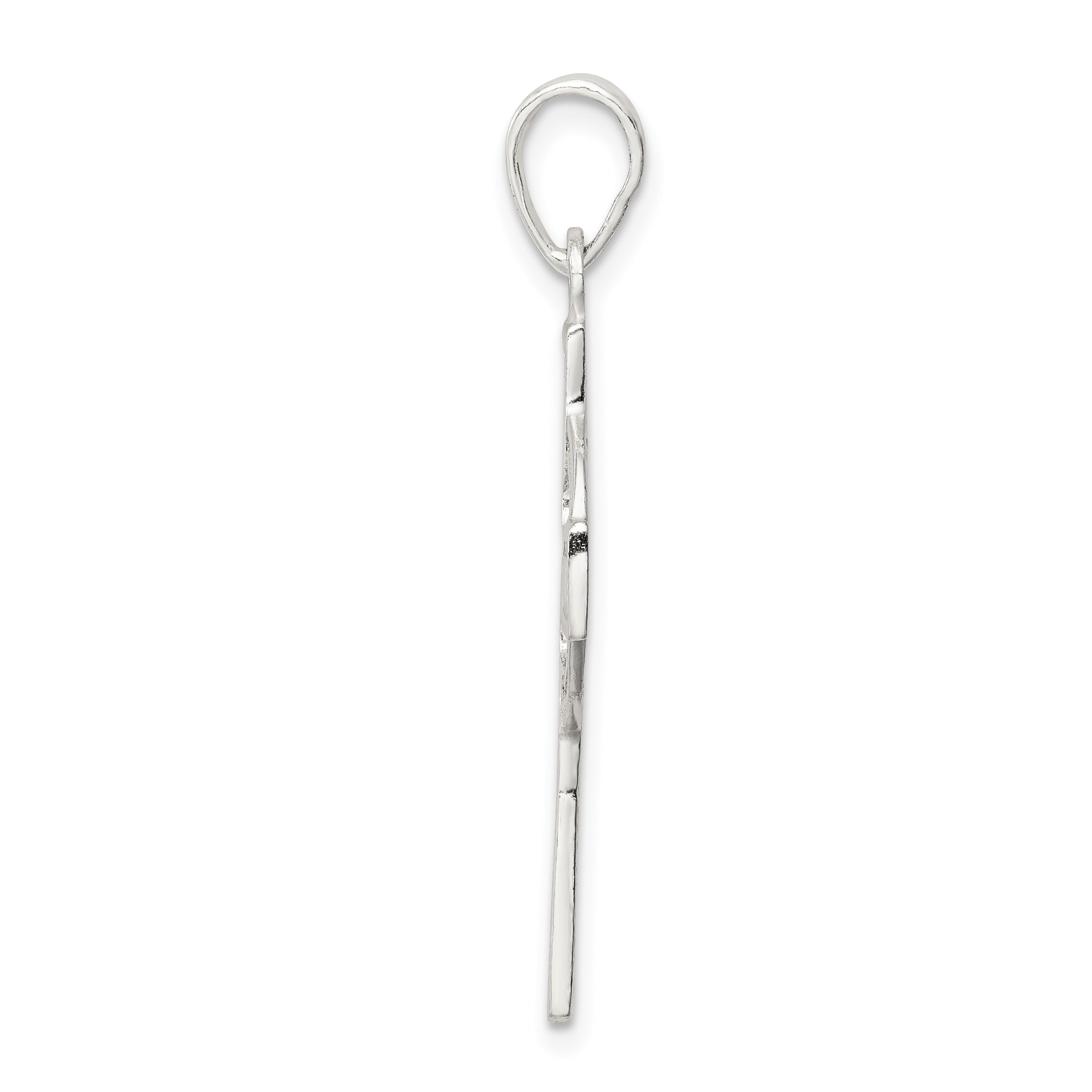 Sophia Jewelers Sterling Silver 925 Polished Cross Pendant with Anti-Tarnish Finish Secondary image