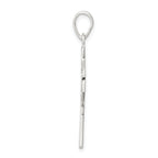 Sophia Jewelers Sterling Silver 925 Polished Cross Pendant with Anti-Tarnish Finish