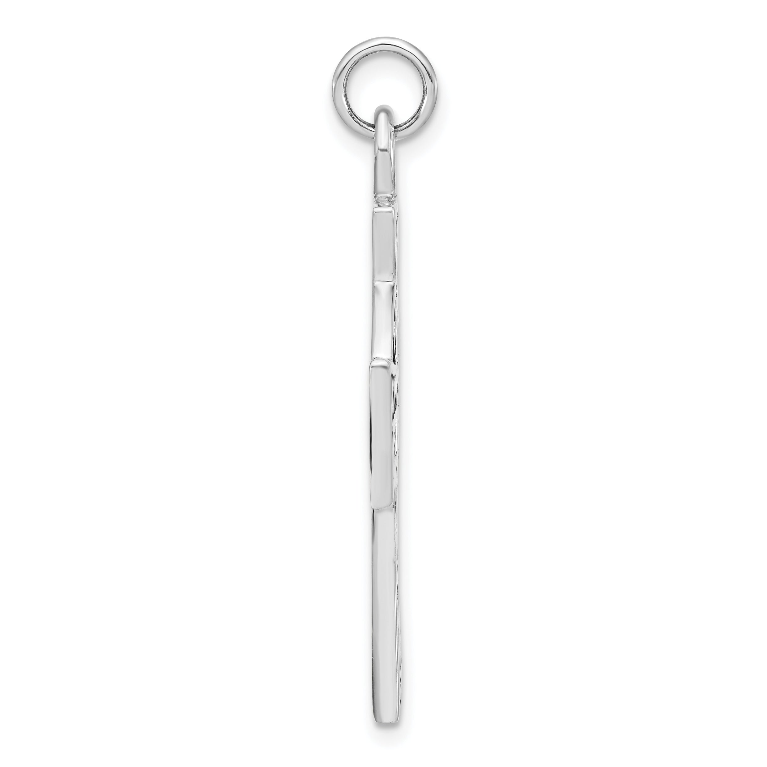 Unisex 925 Sterling Silver Cross Pendant with Polished Antique Finish Secondary image