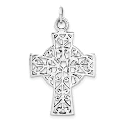 Unisex 925 Sterling Silver Cross Pendant with Polished Antique Finish