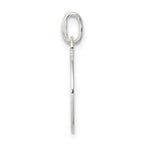 Sterling Silver 925 Dove Circle Charm with Polished Finish