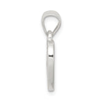 Sophia Jewelers Sterling Silver Heart Pendant with Enameled Mustard Seed Elegance