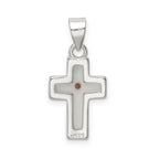 Mustard Seed Cross Pendant in Sterling Silver