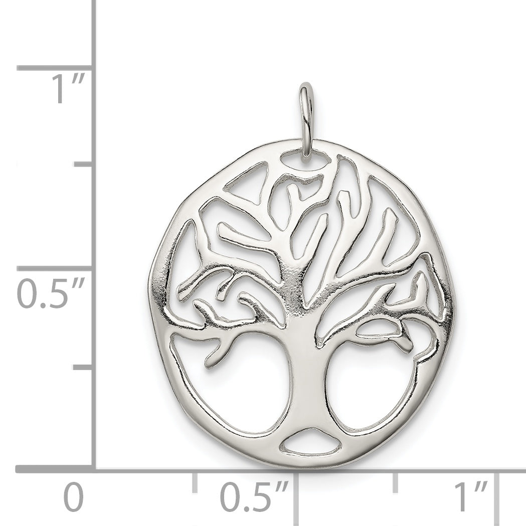 Sophia Jewelers Sterling Silver Tree of Life Charm Polished Anti-Tarnish