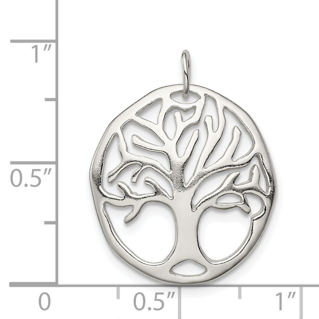 Sophia Jewelers Sterling Silver Tree of Life Charm Polished Anti-Tarnish
